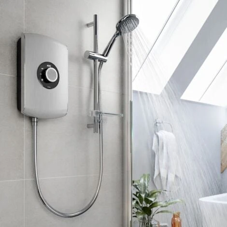 Triton Amore 9.5kW Electric Shower Brushed Steel 5 Spray Mode Handset 1.5m Hose 1 Triton Amore 9.5kW Electric Shower Brushed Steel 5 Spray Mode Handset 1.5m Hose