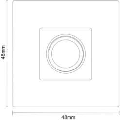 Wholesale Domestic Cubix Polished Chrome 150mm Square Vertical Shower Arm -Bathroom Supplies Store 11295840 5