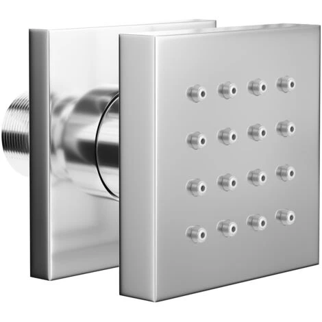 Wholesale Domestic Deluxe Polished Chrome Square Body Shower Jet 3 Wholesale Domestic Deluxe Polished Chrome Square Body Shower Jet - Image 3