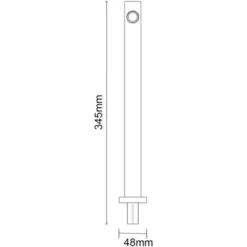 Wholesale Domestic Cubix Polished Chrome 345mm Square Shower Arm -Bathroom Supplies Store 11295844 5