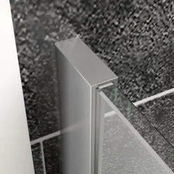ELEGANT 1000mm Frameless Wet Room Shower Screen Panel 8mm Easy Clean Glass Walk In Shower Enclosure With Stainless Steel Support Bar -Bathroom Supplies Store 11939650 4