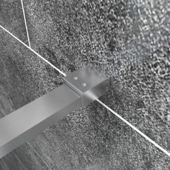 ELEGANT 1000mm Frameless Wet Room Shower Screen Panel 8mm Easy Clean Glass Walk In Shower Enclosure With Stainless Steel Support Bar -Bathroom Supplies Store 11939650 5