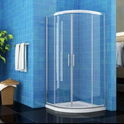 ELEGANT 1000 X 1000 Mm Quadrant Shower Cubicle Enclosure Sliding Door 6mm Easy Clean Glass