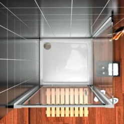 ELEGANT 760 X 760 Mm Pivot Hinge Shower Enclosure 5mm Safety Glass Shower Screen Reversible Cubicle Door With Side Panel Set 7 ELEGANT 760 X 760 Mm Pivot Hinge Shower Enclosure 5mm Safety Glass Shower Screen Reversible Cubicle Door With Side Panel Set -Bathroom Supplies Store 11939870 3