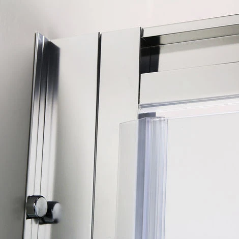 ELEGANT 760 X 760 Mm Pivot Hinge Shower Enclosure 5mm Safety Glass Shower Screen Reversible Cubicle Door With Side Panel Set 5 ELEGANT 760 X 760 Mm Pivot Hinge Shower Enclosure 5mm Safety Glass Shower Screen Reversible Cubicle Door With Side Panel Set - Image 5