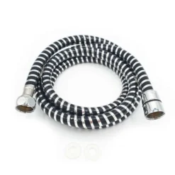 Chromed Plastic Flexible 1,5m Bathroom Shower Hose 1/2 X 1/2 With Gaskets