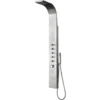 Milano Niagara - Modern Exposed Thermostatic Shower Tower Panel With Rainfall Shower Head&44 Body Jets&44 Hand Shower Handset And Waterblade Function - Chrome