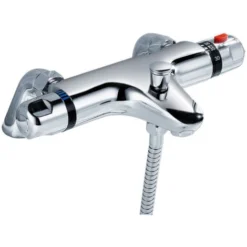 Bexley Thermostatic Deck Mounted Valve Bath Shower Mixer Riser Kit / 3 Mode Handset -Bathroom Supplies Store 13068886 3