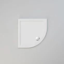 ELEGANT 800 X 800 X 40 Mm Quadrant Stone Tray For Bathroom Shower Enclosure Corner Glass Door And Waste Trap -Bathroom Supplies Store 13460332 3