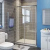ELEGANT Sliding Shower Cubicle Enclusure Door Modern Bathroom Screen Glass 1100mm