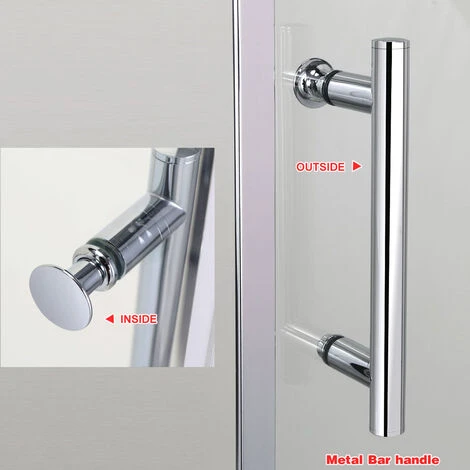 ELEGANT Sliding Shower Cubicle Enclusure Door Modern Bathroom Screen Glass 1100mm 2 ELEGANT Sliding Shower Cubicle Enclusure Door Modern Bathroom Screen Glass 1100mm - Image 2
