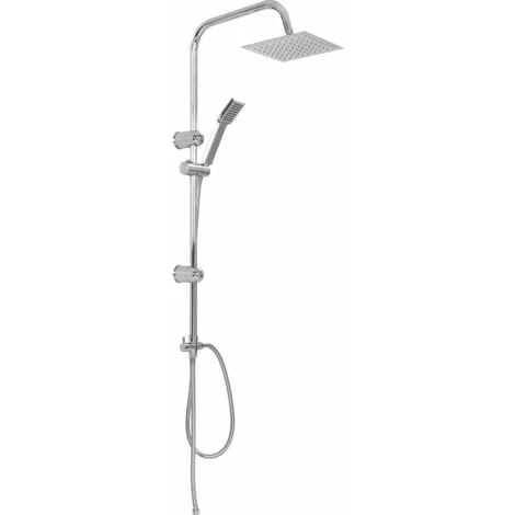 Dual Head Shower Set With Hand Shower Stainless Steel VidaXL 1 Dual Head Shower Set With Hand Shower Stainless Steel VidaXL