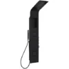 Milano Orton - Modern Thermostatic Shower Tower Panel With Rainfall Shower Head&44 Hand Shower Handset And Body Jets – Black