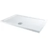 Milano Lithic – White Low Profile Rectangular Shower Tray – 1100mm X 700mm