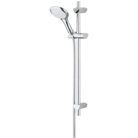 Bristan Evo Adjustable Shower Rail Kit Single Function Handset With 2000mm Hose - Chrome 1 Bristan Evo Adjustable Shower Rail Kit Single Function Handset With 2000mm Hose - Chrome