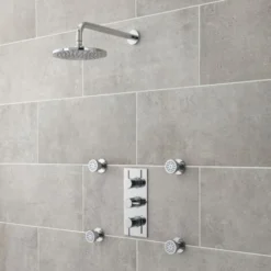 Hudson Reed Round Body Jet 50mm Wide Single - Chrome -Bathroom Supplies Store 15722797 3