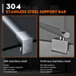 ELEGANT 1000mm Wetroom Shower Screen Panel Walk In Shower Enclosure 8mm Easy Clean Glass -Bathroom Supplies Store 15740554 3