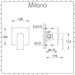 Milano Ashurst - Modern Brushed Nickel Manual Mixer Shower Valve With Hand Shower Handset Kit -Bathroom Supplies Store 15795293 5