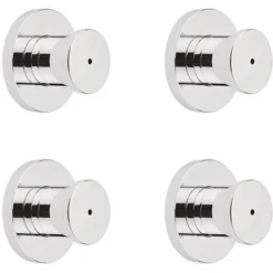 Milano Mirage - Modern Front Fix Chrome Bathroom Shower Round Body Jet - Pack Of 4