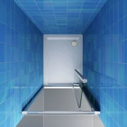 ELEGANT Bifold Shower Enclosure Reversible Folding Glass Shower Cubicle Door 700mm -Bathroom Supplies Store 16189488 3