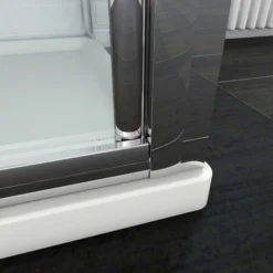 ELEGANT Bifold Shower Enclosure Reversible Folding Glass Shower Cubicle Door 700mm -Bathroom Supplies Store 16189488 4