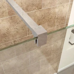 ELEGANT Walk In Shower Enclosure Wetroom Shower Glass Panel With 1200 X 760mm With Stone Tray -Bathroom Supplies Store 16190076 3