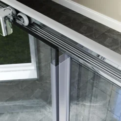 ELEGANT 800x700mm Square Shower Enclosure 6mm Reversible Shower Cabin Corner Sliding Shower Door -Bathroom Supplies Store 16493991 5