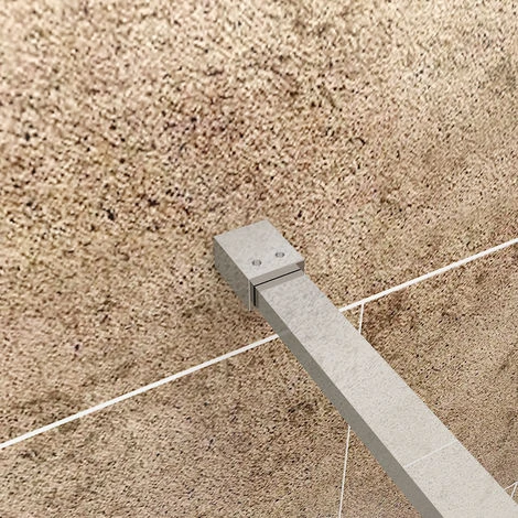 ELEGANT 900mm Walk In Wetroom Shower Enclosure 8mm Easy Clean Glass Shower Screen Panel With 1200x900mm Stone Tray And Waste 5 ELEGANT 900mm Walk In Wetroom Shower Enclosure 8mm Easy Clean Glass Shower Screen Panel With 1200x900mm Stone Tray And Waste - Image 5