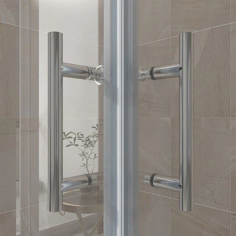 ELEGANT 800 X 700 Mm Sliding Corner Entry Shower Enclosure Door Cubicle 4 ELEGANT 800 X 700 Mm Sliding Corner Entry Shower Enclosure Door Cubicle - Image 4