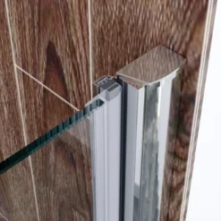 ELEGANT 700 X 700mm Frameless Pivot Shower Door Enclosure 6mm Safety Glass Reversible Shower Cubicle Door + Side Panel -Bathroom Supplies Store 16496904 4