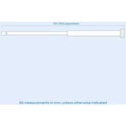 970 Mm Shower Wall To Glass Support Bar Arm -Bathroom Supplies Store 16645433 3
