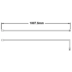 Hudson Reed Chrome 1000mm Square Shower Screen Support Bar - FIX023 7 Hudson Reed Chrome 1000mm Square Shower Screen Support Bar - FIX023 -Bathroom Supplies Store 16902319 4