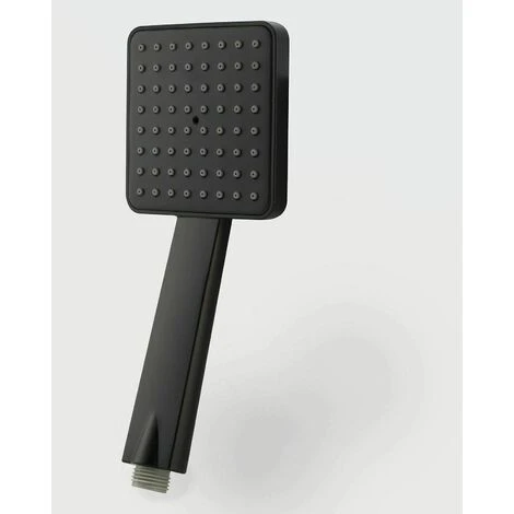 Modern Thermostatic Mixer Shower Set Square Black Finish Twin Head Exposed Valve 2 Modern Thermostatic Mixer Shower Set Square Black Finish Twin Head Exposed Valve - Image 2