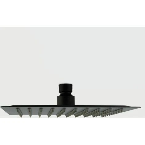 Modern Thermostatic Mixer Shower Set Square Black Finish Twin Head Exposed Valve 3 Modern Thermostatic Mixer Shower Set Square Black Finish Twin Head Exposed Valve - Image 3