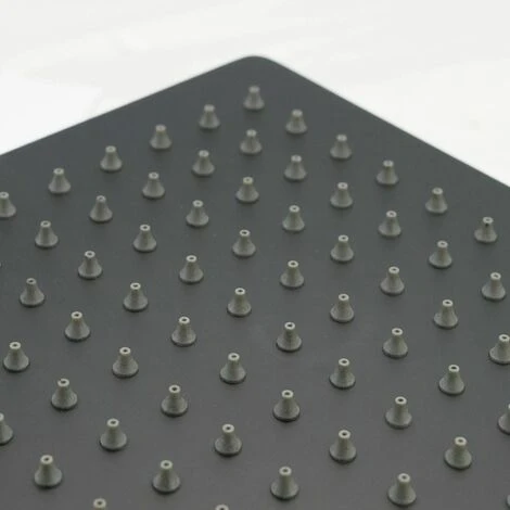 Modern Thermostatic Mixer Shower Set Square Black Finish Twin Head Exposed Valve 5 Modern Thermostatic Mixer Shower Set Square Black Finish Twin Head Exposed Valve - Image 5