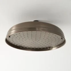 Milano Elizabeth - Traditional Round Fixed Apron Rainfall Shower Head With Wall Mounted Arm - Oil Rubbed Bronze (300mm Head) -Bathroom Supplies Store 17034801 3