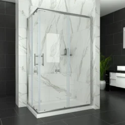 ELEGANT Sliding Corner Entry 1200 X 700 Mm Shower Enclosure 6mm Extra Toughened Safety Glass Sliding Cubicle Door