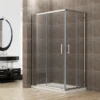 ELEGANT Sliding Corner Entry 1200 X 760 Mm Shower Enclosure 6mm Extra Toughened Safety Glass Sliding Cubicle Door