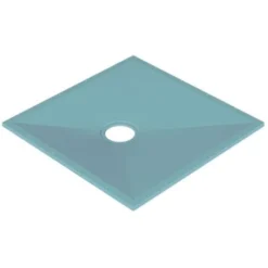 AKW Tuff Form Square Wet Room Former With TF75 Gravity Waste For Vinyl 1200mm X 1200mm