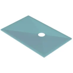 AKW Tuff Form Rectangular Wet Room Former With TF75 Gravity Waste For Vinyl 1400mm X 900mm