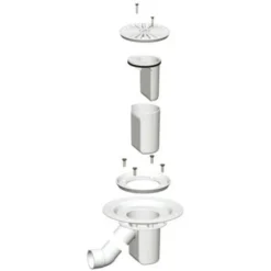 AKW Tuff Form Rectangular Wet Room Former With TF75 Gravity Waste For Vinyl 1400mm X 900mm -Bathroom Supplies Store 17488854 4