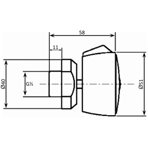 JTP Round Body Jet For Mixer Shower Single - Chrome 2 JTP Round Body Jet For Mixer Shower Single - Chrome - Image 2