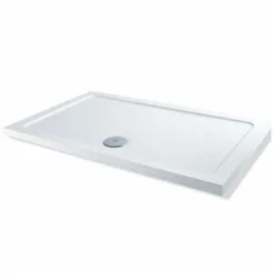 MX Elements Rectangular Shower Tray With Waste 1300mm X 700mm Flat Top