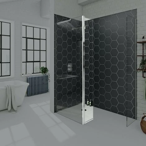 Mode 8mm Wet Room Hinged Return Panel 4 Mode 8mm Wet Room Hinged Return Panel - Image 4