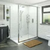 Orchard 6mm Sliding Shower Enclosure With Stone Shower Tray 1000 X 760