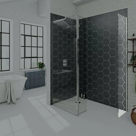 Mode 8mm Wet Room Glass Panel 400mm 2 Mode 8mm Wet Room Glass Panel 400mm - Image 2