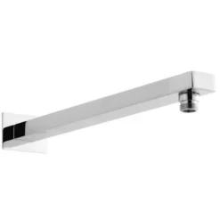 380MM Rectangular Brass Chrome Finish Wall Mounted Shower Arm