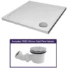 Modern Square 800 X 800 Shower Tray For Wetroom Stone Resin With Waste Plug