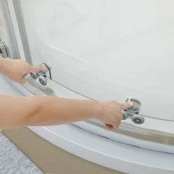 ELEGANT 1200 X 800 Mm Left Quadrant Shower Enclosure Sliding Glass Cubicle Door With Tray + Waste -Bathroom Supplies Store 18459650 4