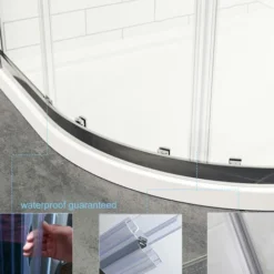 ELEGANT 900x900mm Quadrant Shower Enclosure 6mm Easy Clean Glass Sliding Door With Bar Handles -Bathroom Supplies Store 18459889 5